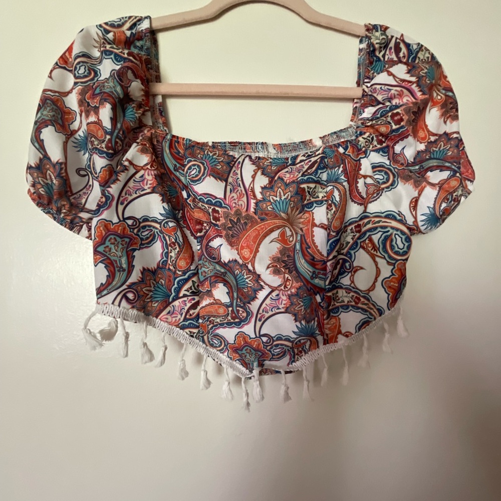 Boho Chic Crop Top - Picture 2 of 5